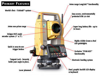 Topcon ES-105 Total Station None Prism 5” accuracy supplier